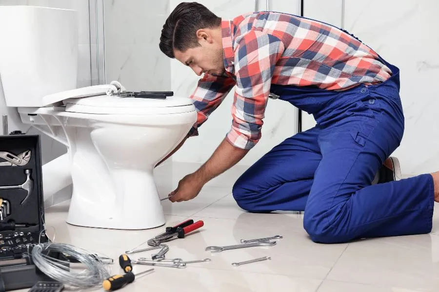 a male plumber fixing a sink pipe from Plumber Georgetown in Georgetown, TX - Residential Plumbing Services a male plumber fixing a sink pipe from Plumber Georgetown in Georgetown, TX - Residential Plumbing Services